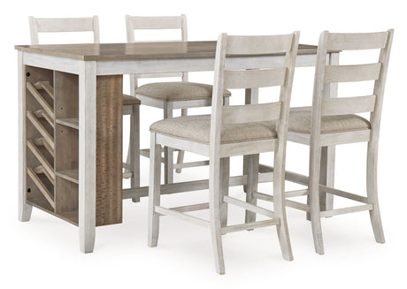Skempton - Rectangular Counter Table With Storage - White
