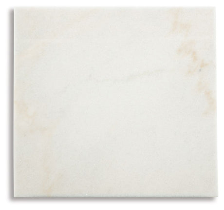 Fostead - Square End Table - White / Espresso