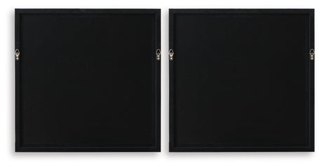 Downyard - Wall Art Set (Set of 2) - Black / Beige