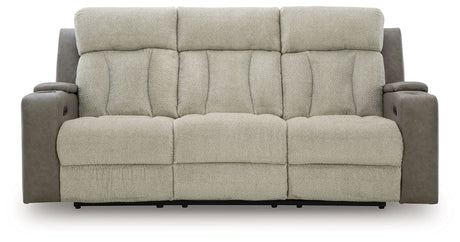 WhipLash - Power Reclining Sofa With Adj Headrest - Sisal