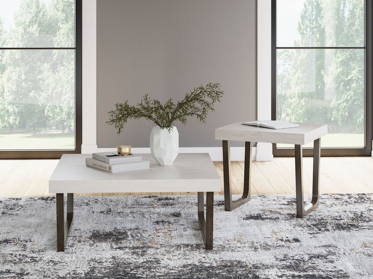 Westenfort - Occasional Table Set (Set of 2) - Espresso / Gray
