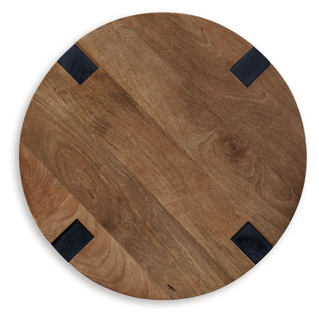Hanneforth - Round End Table - Brown