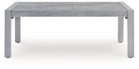 Hurley Park - 4 Pc. - Outdoor Sofa, 2 Lounge Chairs And Coffee Table - Gray