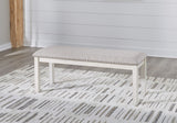 Robbinsdale - Large Upholstered Dining Room Bench - Antique White