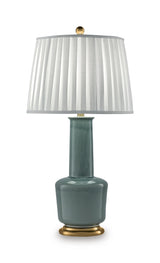 Webbington - Ceramic Table Lamp - Teal / Gold Finish