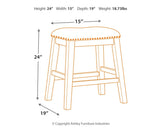 Caitbrook - Upholstered Stool (Set of 2) - Gray