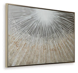 Waldard - Wall Art - Gray / Taupe / White