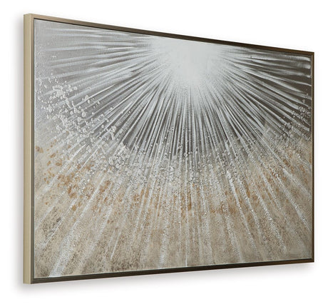Waldard - Wall Art - Gray / Taupe / White