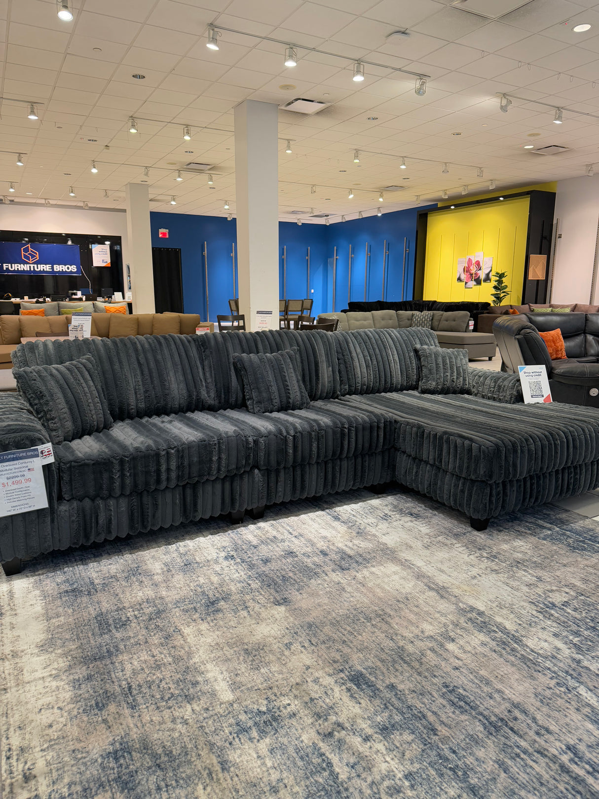 MEGA FLUFFY New Corduroy 3 PC Oversized Sectional