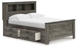 Frandern - Bookcase Panel Bed