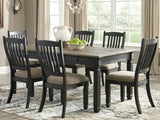 Tyler Creek - Rectangular Dining Room Table - Black / Gray