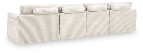 Fannin - 4-Piece Sectional With Ottoman - Ivory