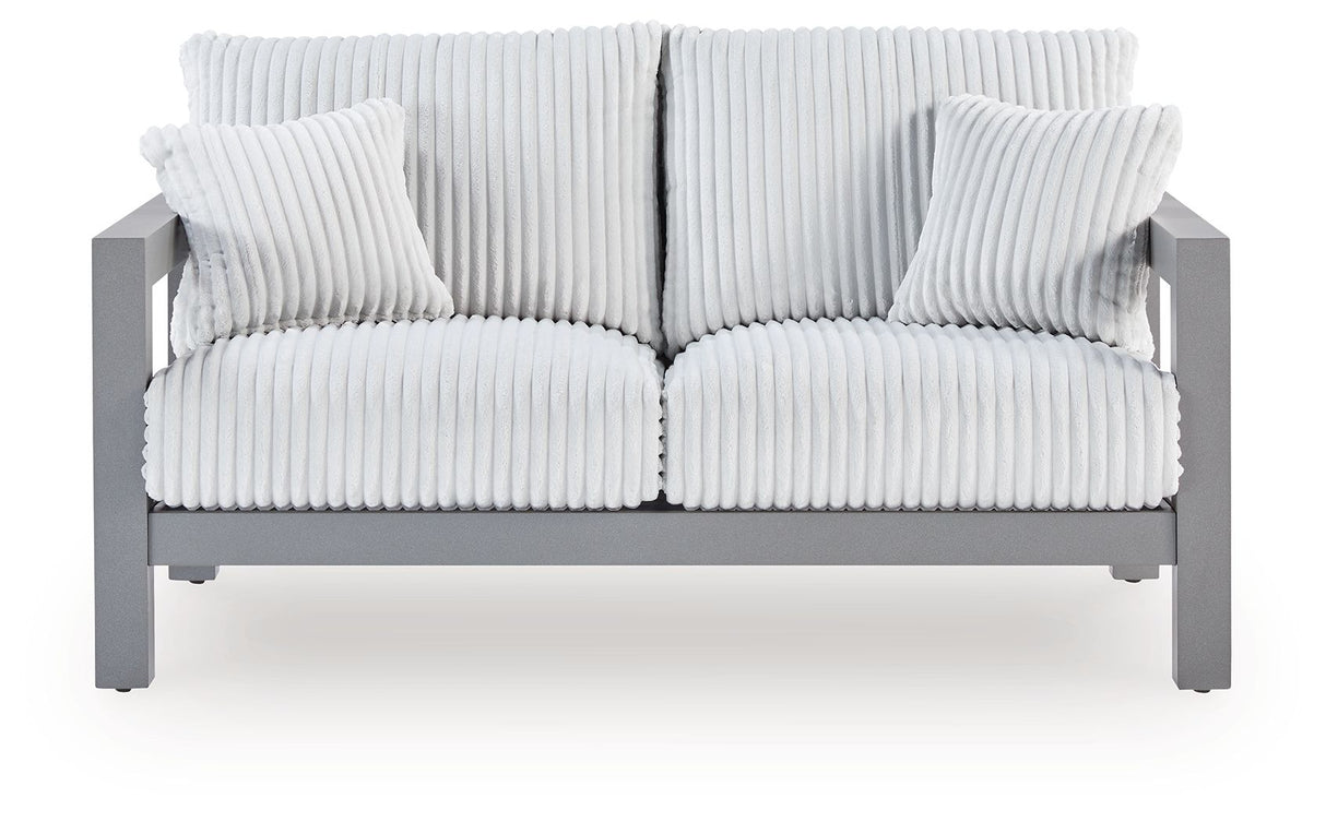 Hurley Park - Loveseat With Cushion - Gray