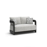 Salina Bay - Loveseat With Cushion - Black / Gray