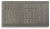 Visola - RECT Dining Table w/Umb OPT - Gray