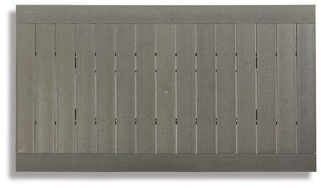 Visola - RECT Dining Table w/Umb OPT - Gray