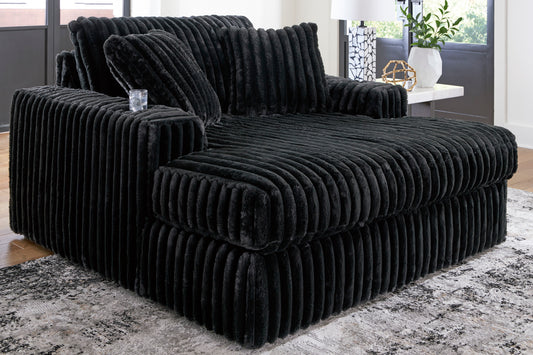Midnight-Madness Oversized Chaise by Ashley