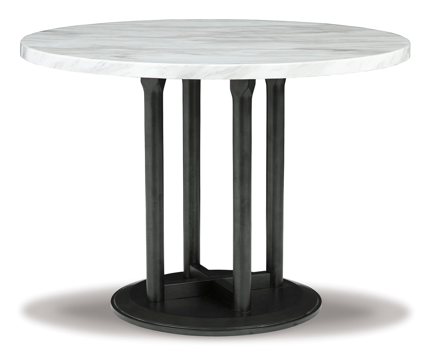 Centiar Faux Marble Round 5pc Dining Set