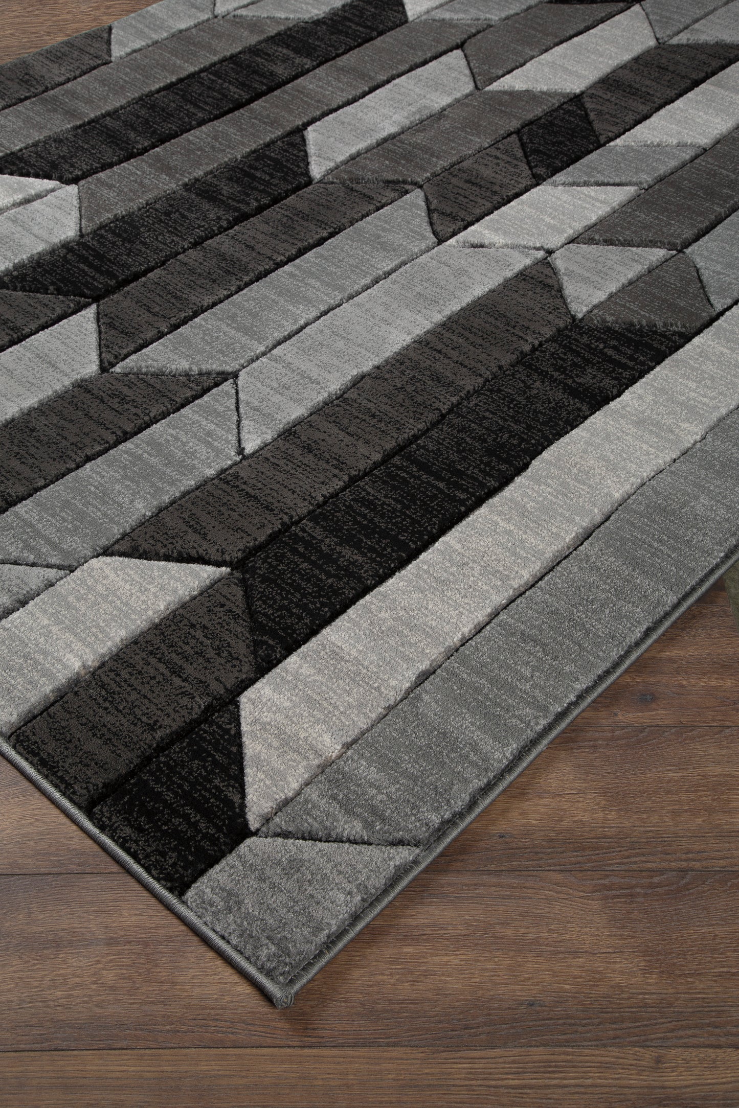 Black & Grey Chayse Rug