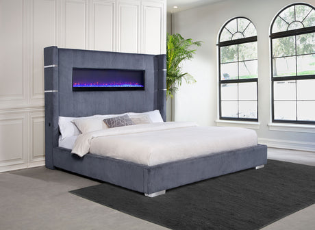 Tisdall Upholstered Flame Visualizer Bed