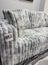 SUPER COZY Corduroy L-Sectional + Ottoman