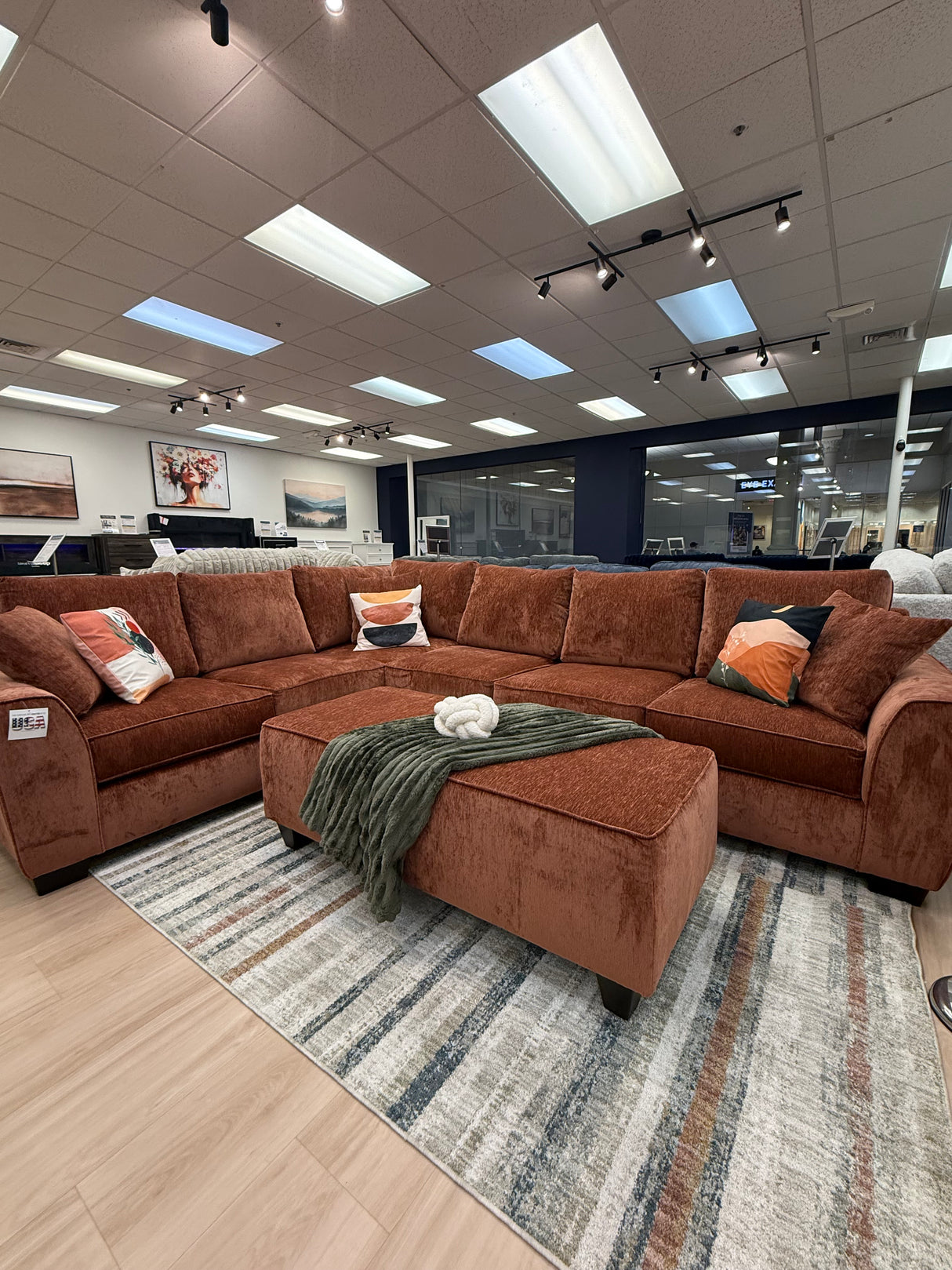 Modern ✨ Luscious Velvet Oversized Sectional 🍊