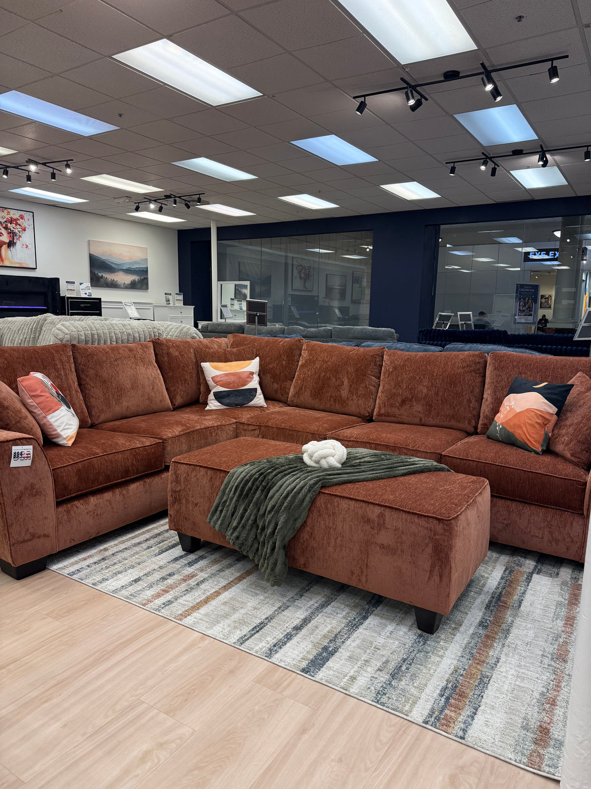 Modern ✨ Luscious Velvet Oversized Sectional 🍊