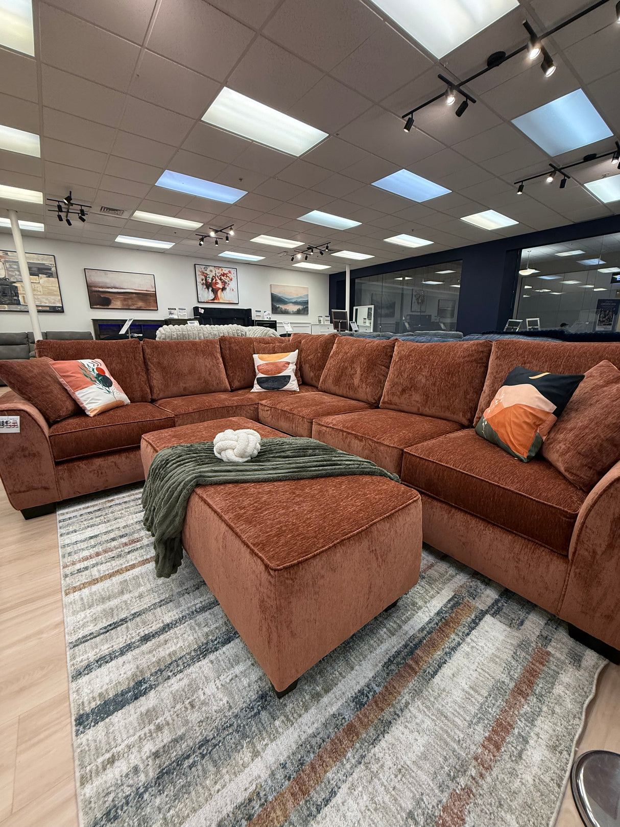 Modern ✨ Luscious Velvet Oversized Sectional 🍊
