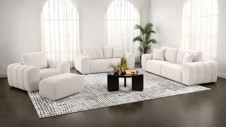 Burnett Chenille Upholstered Wide Arm Sofa