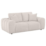 Burnett Chenille Upholstered Wide Arm Sofa