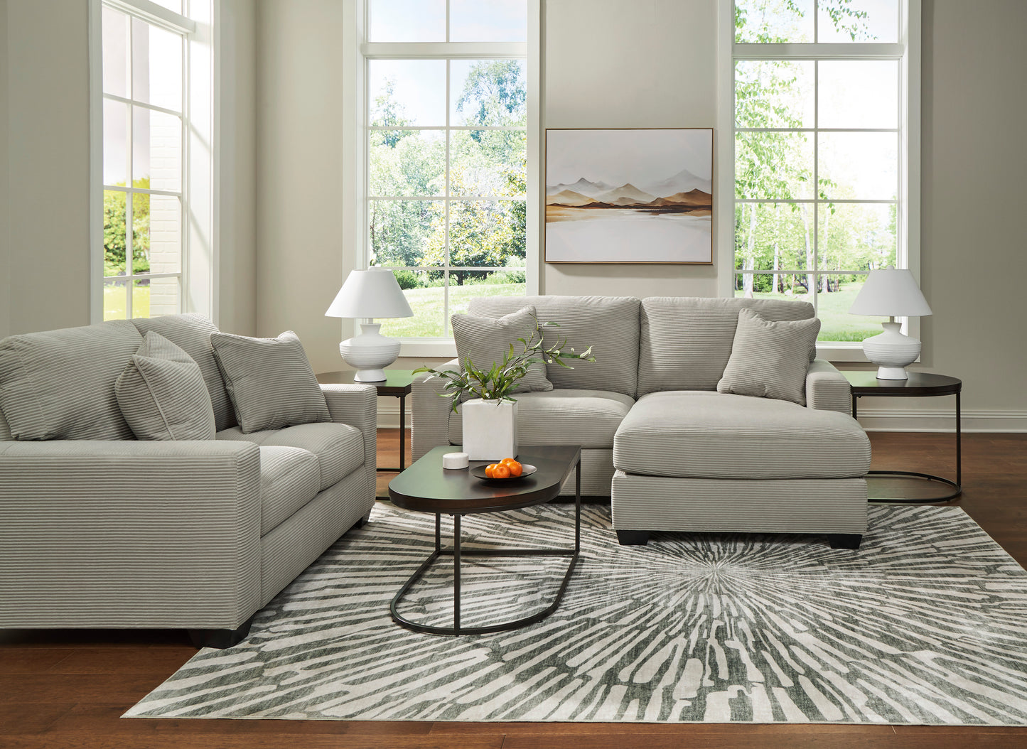Greenbiar Soft Corduroy Sofa Collection by Ashley