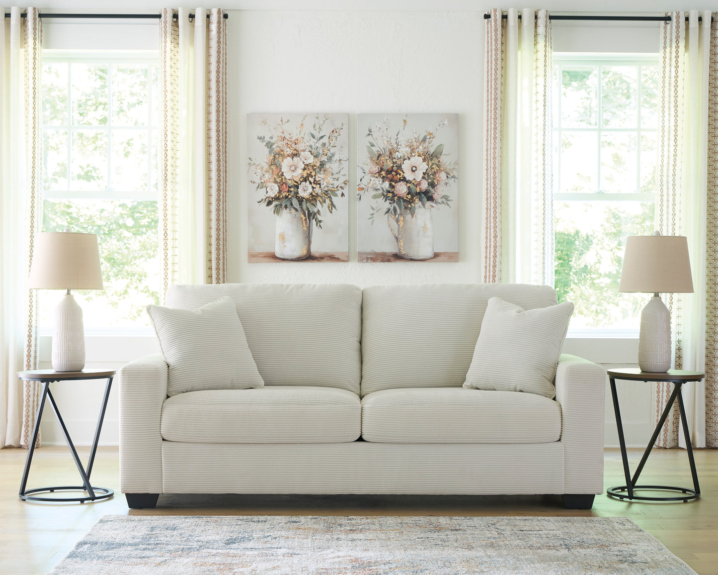 Greenbiar Soft Corduroy Sofa Collection by Ashley