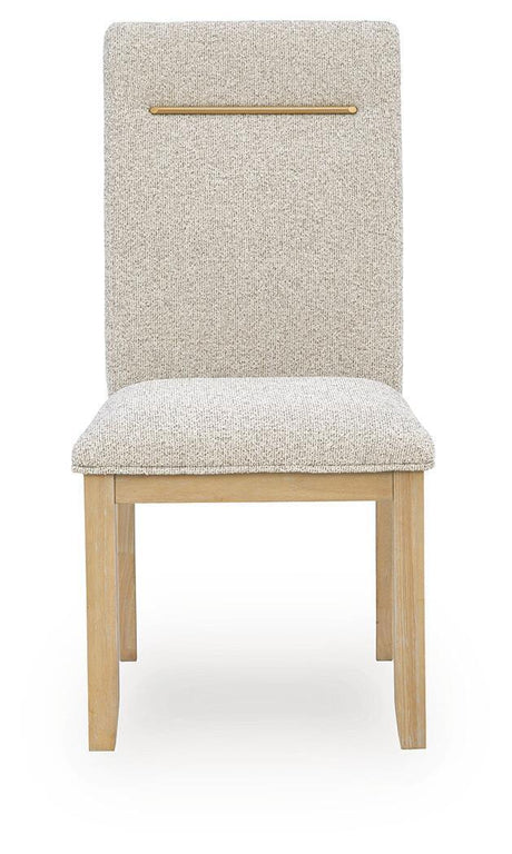 Lasinger - Dining Upholstered Side Chair (Set of 2) - Light Brown