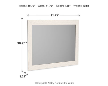 Stelsie - Bedroom Mirror - White