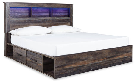 Drystan - Panel Bookcase Bed