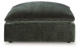 Carriage View - Oversized Accent Ottoman - Jade