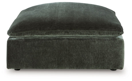 Carriage View - Oversized Accent Ottoman - Jade