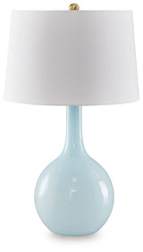 Rylanton - Glass Table Lamp - Aqua