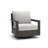 Mesa Valley - Swivel Lounge With Cushion - Light Gray / Dark Brown