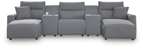 Modmax II - Reclining Sectional - Salt And Pepper