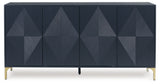Loirwick - Accent Cabinet - Dark Blue
