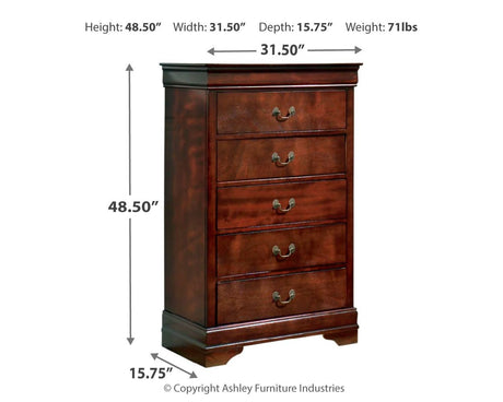 Alisdair - Chest - Reddish Brown