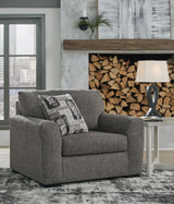 Gardiner - Chair And A Half - Pewter