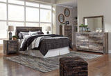Derekson - Two Drawer Night Stand - Multi Gray