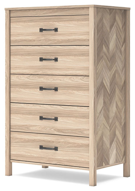 Battelle - Five Drawer Chest - Tan
