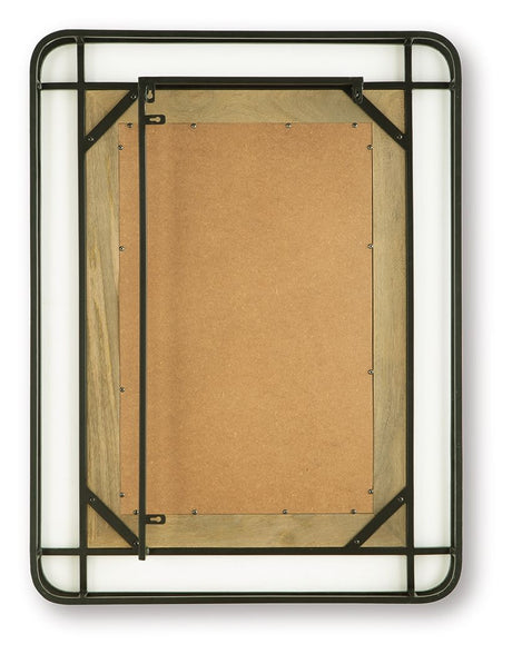 Beelman - Accent Mirror - Black / Brown