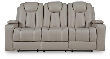 Elevate Edges - Reclining Sofa With Drop Down Table - Coin