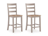 Harperfeld - Barstool (Set of 2) - Natural / Gray