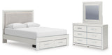 Zuraleus - Upholstered Panel Platform Storage Bedroom Set