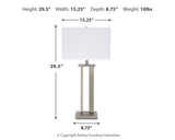 Aniela - Metal Table Lamp Set